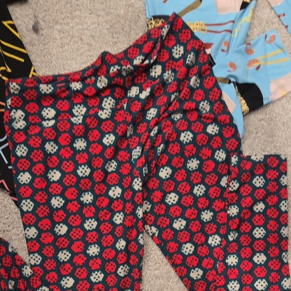 LuLaRoe Colorful Patterned Leggings Set - Picture 3 of 5